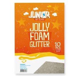 Junior jolly glitter foam eva pena sa šljokicama a4 10k - odaberite nijansu srebrna ( 134191 )