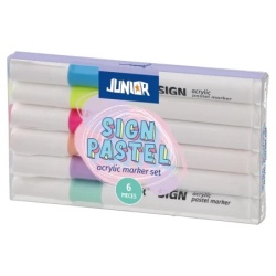 Junior sign set akrilnih markera pastel 6k ( 140170 )