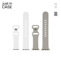 Just in case 2u1 narukvica 38-41mm bela silikon + siva silikon ( SS3841WHGR )