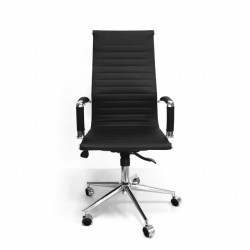 Kancelarijska stolica BOB-R HB od eko kože - Crna - Img 3
