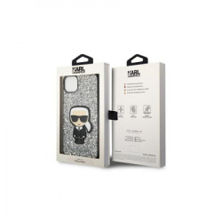 Karl Lagerfeld futrola za iPhone 14 silver glitter flakes Ikonik ( GSM167655 ) - Img 4