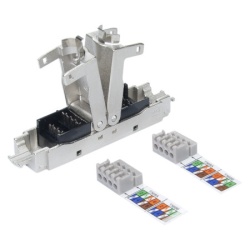 Keline HD dupli konektor RJ45 za nastavak kabla debljine 22-24 AWG ( Ke-ext-ea )