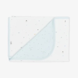 Kikka Boo Dvoslojno baby ćebence od pamuka 85x85 Stripy Friends ( KKB14055 )-5