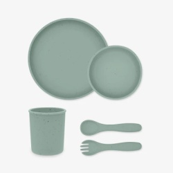 Kikka Boo Silikonski set za hranjenje 5 delova Platinum Sage ( KKB52001 )