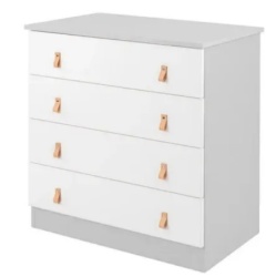 KikkaBoo drvena komoda Elon grey ( KKB40033 )