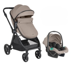 KikkaBoo kolica jean 2in1 set sa I-size autosedištem beige ( kkb11270 )