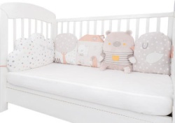 KikkaBoo ogradica od plišanih jastuka set 5 pcs My Teddy ( KKB10274 )