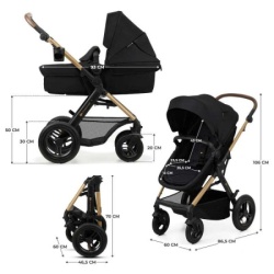 Kinderkraft moov 2 kolica za bebe 3u1 pure black ( KSMOOV02BLKEV00 )-2