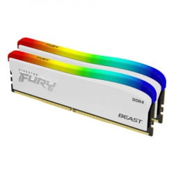 Kingston DDR4 16GB (2x 8GB) 3200MHz [fury beast RGB Special Edition], CL16 1.35V, Memory kit, w/RGB heatsink memorija ( KF432C16BWAK2/16 ) - Img 1