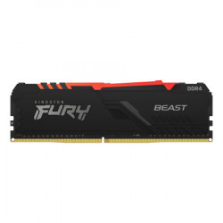 Kingston DDR4 32GB 3600MHz [fury beast RGB] CL18 1.35V w/RGB heatsink memorija ( KF436C18BBA/32 )  - Img 1