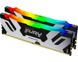 Kingston DIMM DDR5 64GB (2x32GB kit) 6000MT/s KF560C32RSAK2-64 FURY renegade silver RGB memorija - Img 1