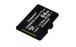 Kingston MicroSD 64GB, canvas go! plus, class 10 UHS-I U1 V10 A1, w/SD adapter ( SDCS2/64GB ) - Img 2