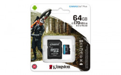 Kingston MicroSD 64GB, canvas go! plus, class10 UHS-I U3 V30 A2, w/SD adapter ( SDCG3/64GB ) - Img 3