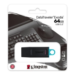 Kingston Usb flash memorija data traveler exodia 3.2 64gb dtx crno plava ( FM735 )-2