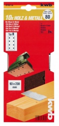 KWB brusni papir tipB 93x230 GR120 10/1, drvo-metal, alu-oksid ( KWB 49818212 )