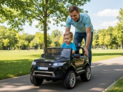 Land Rover Happer 4x4 dečiji automobil na akumulator Crni