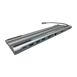 Lc power lc-hub-c-multi-8 usb type c hub rj45& hdmi antracite/black usb ( 23518 )