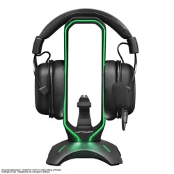 Lc power lc-hub-head-bungee usb3.0 hub with headphone holder & mouse bungee, rgb lighting usb ( 23520 )