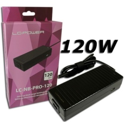 Lc power lc-nb-pro-120 nb adapter 120w 18.5-20v/6-6.48a 10 adaptera usb-a 5v/2.4a ( 22430 )