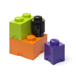 Lego kutije za odlaganje set (4 kom): ljubičasta, narandžasta, crna, zelena ( 40150800 ) - Img 2