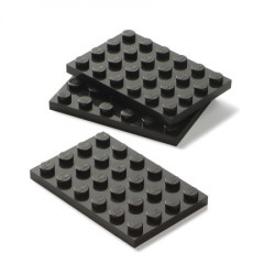 Lego polica sa 3 fioke i podlogom za gradnju - siva ( 40950003 ) - Img 3