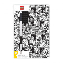 Lego set za pisanje sa minifigurom ( 52053 )dnevnik sa crnom gel olovkom ( 52379 )