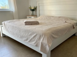 Letnji frotirni prekrivač - Sara - 200x200cm Bež boja ( VLK000543-Sarabez )