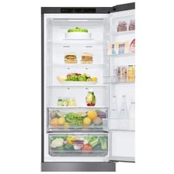 LG kombinovani frižider - zamrzivač dole, total no frost, C, 384L (277+107), door cooling+™, LinearCooling™,  Fresh converter, srebrna, 203-8