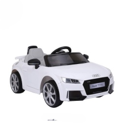  Licencirani dečiji automobil na akumulator AUDI TT Roadster (12V), LED Svetla - Beli ( SM-24007C )-1