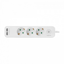 Logilink produžni kabl 3 mesta, 2 USB, prekidač, 1.5m, beli ( 4782 ) - Img 5