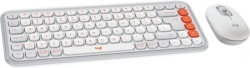Logitech pop icon us bela bežIčna tastatura + miš