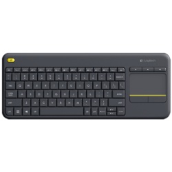 Logitech wireless touch keyboard K400 plus, US, built-in touchpad, 2.4GHz, unifying receiver, volume control, black ( 920-007145 ) -1