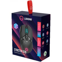 Lorgar stricter 579, gaming mouse, black ( LRG-GMS579 )  - Img 5