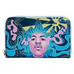 Loungefly Jimi Hendrix Psychodelic Landscape Zip Around Wallet ( 057410 )