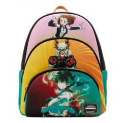 Loungefly My Hero Academia Triple Pocket Scene mini backpack ( 057398 )