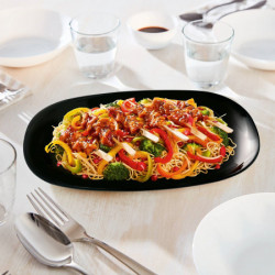 Luminarc diwali black oval 34 ( V2342 )