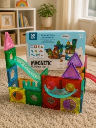 Magnetne Kocke Magnetni konstruktor set Rainbow Ball run 69 delova Magnetne kocke ( SW12765 )