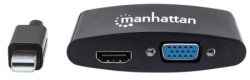 Manhattan 152709 Mini DisplayPort/M - HDMI/VGA F Crni Adapter -2