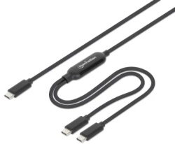 Manhattan Dual USB-C Charging Cable 100 W, 2 m 355810