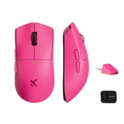 McHose K7 Ultra Rose Red /PAW 3950/8K Hz/Omron Mechanical Bežični gaming miš