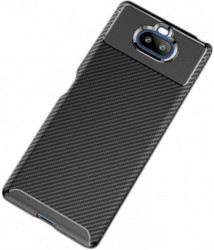 MCTK74-OnePlus 8 Pro Futrola Carbon Fiber Silicone Black - Img 2