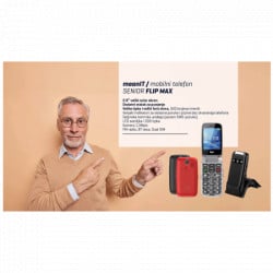 MeanIT senior flip max - crni mobilni telefon - Img 2