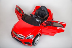 Mercedes A 45 AMG Licencirani auto za decu na akumulator sa kožnim sedištem i mekim gumama - Crveni - Img 2