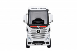 Mercedes ACTROS Licencirani Kamion na akumulator za decu - Beli - Img 2