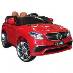 Mercedes AMG auto na akumulator za decu sa kožnim sedištima i mekim gumama (6666) - crveni