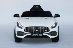 Mercedes AMG GTR Licencirani Auto na akumulator sa kožnim sedištem i mekim gumama - Beli ( AMG GTR ) - Img 4