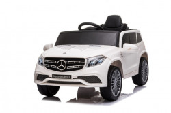 Mercedes Džip GL63 Licencirani dečiji automobil na akumulator sa kožnim sedištem i mekim gumama - Beli - Img 2