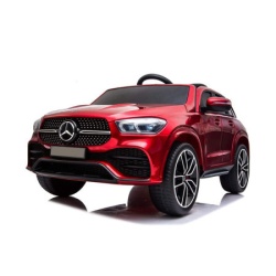 Mercedes GLE 450 AMG - Crveni Licencirani Auto na akumulator sa kožnim sedištem i mekim gumama - Img 9