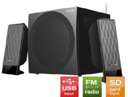 Microlab M-300U Aktivni drveni zvucnici 2.1 38W RMS(14W,2x12W) SD, USB, FM radio, 3.5mm - Img 2