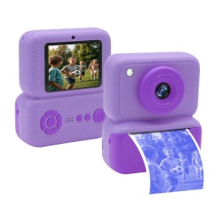 Mini kamera printer q10 + papir za stampanje fotografija ljubicasta ( K219 )